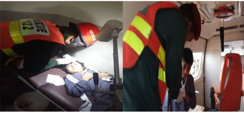 گجرات میں جھنڈیوال کے قریب اسکول بس حادثہ، 9 بچے زخمی،اسپتال منتقل