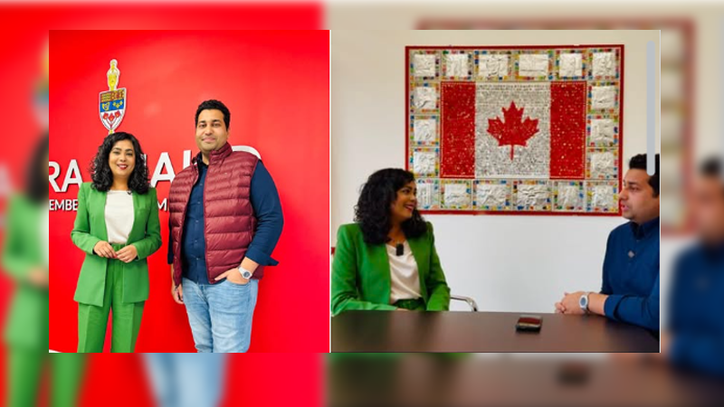 کینیڈین ایم پی اقرّا خالد کی فرخ شہباز وڑائچ سے ملاقات