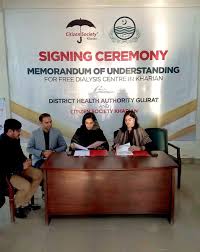 کھاریاں میں مفت ڈائیلاسز سنٹر کے قیام کے لیے MOU پر دستخط