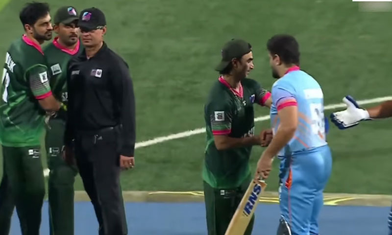 فیسٹول ڈبل وکٹ میچ میں پاکستان نے بھارت کو 5 رنز سے شکست دے دی