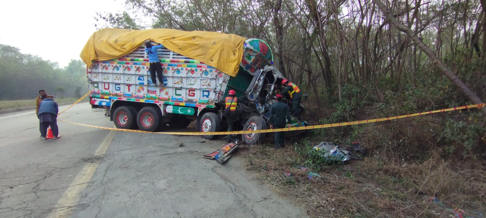 گجرات :سرائے عالمگیر میں ٹریفک حادثہ دو افراد جاں بحق