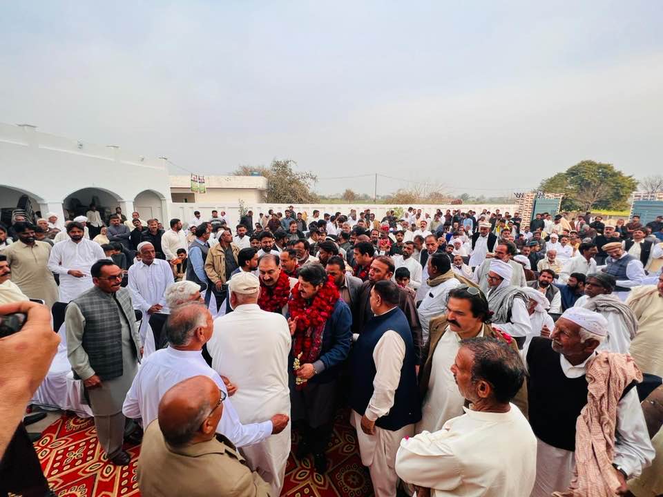 MNA چودھری نصیر عباس سدھو کی مرزا طاہر آمد پر شاندار استقبال