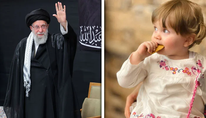 آیت اللّٰہ خامنہ ای کے ساتھ شہید ہونے والی ان کی نواسی کی تصویر جاری