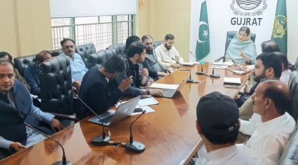 ڈی سی گجرات کی زیر صدارت ماڈل ویلج منصوبے کاجائزہ اجلاس