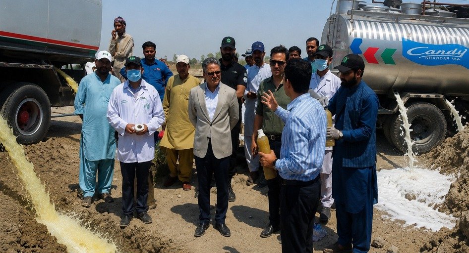 مظفرگڑھ میں پنجاب فوڈ اتھارٹی کی بڑی کارروائیاں، 15 ہزار لٹر مضرِ صحت آئل اور 2 ہزار لٹر غیر معیاری دودھ تلف