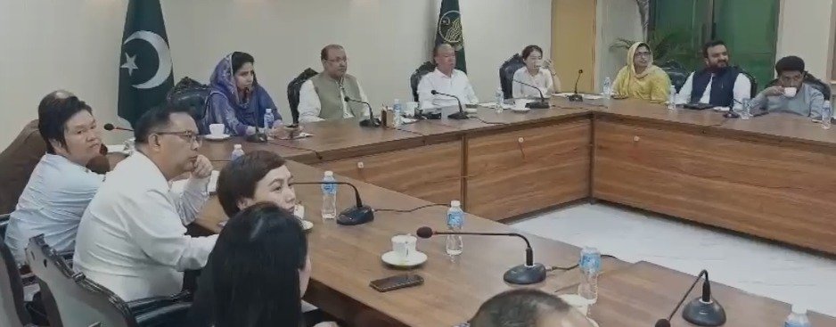 چودھری شافع کادورہ گجرات،چینی سرمایہ کاروں کے وفد سے ملاقات
