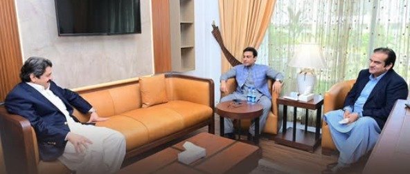 حمزہ شہبازشریف سے ایم این اے چودھری نصیر عباس سدھو کی ملاقات